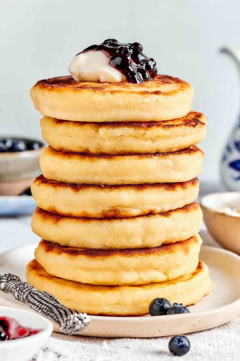 6-Ingredient Cottage Cheese Pancakes