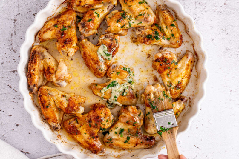 Garlic Parmesan Wings (Crispy & Baked!) - The Big Man's World