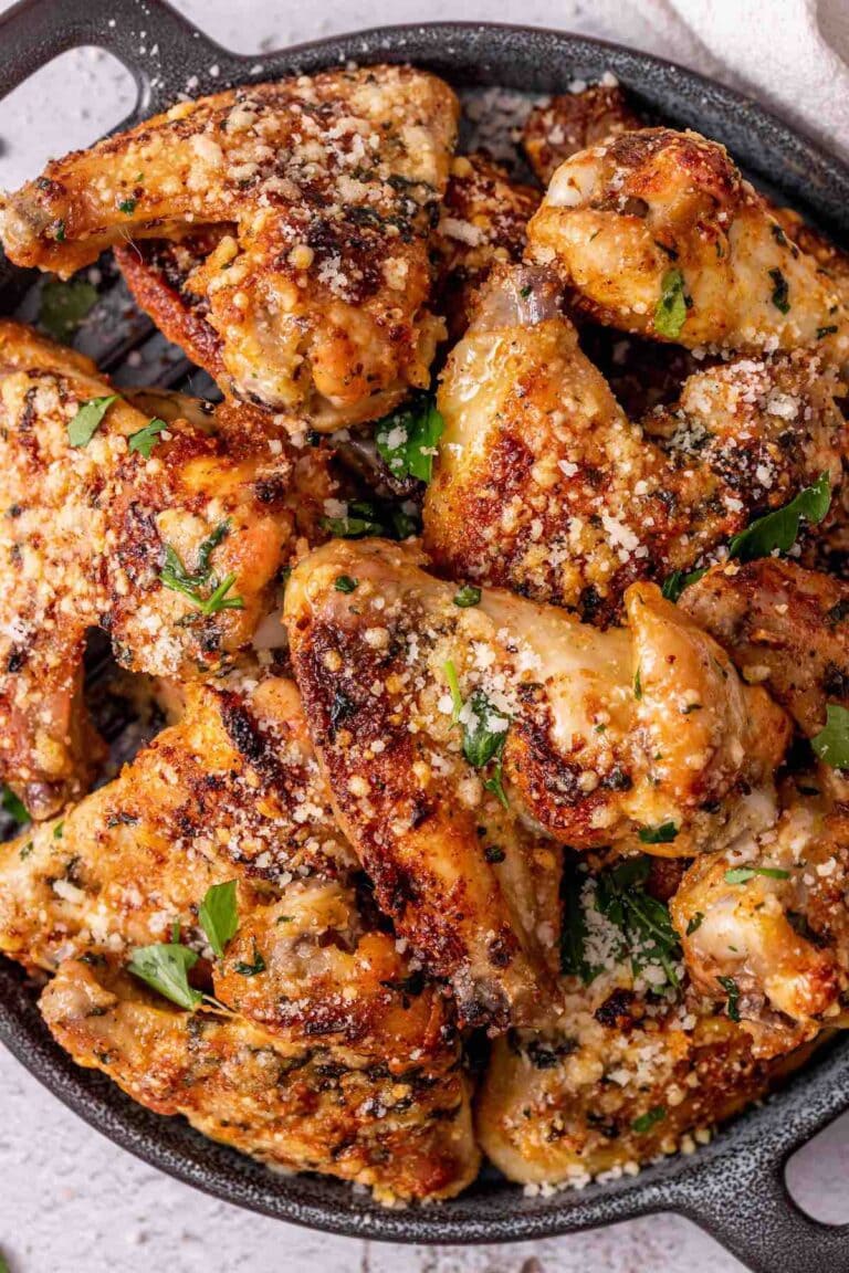 Garlic Parmesan Wings (Crispy & Baked!) The Big Man's World