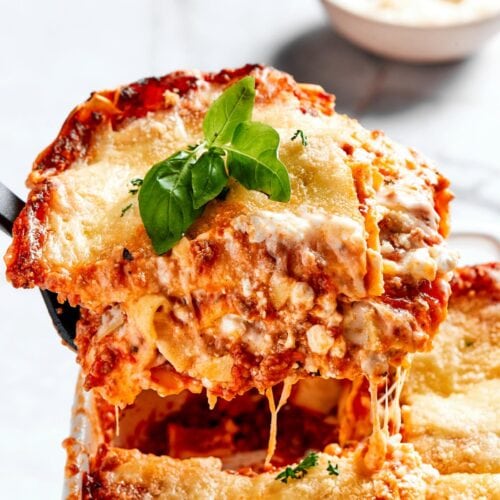 lasagna recipe with cottage cheese.