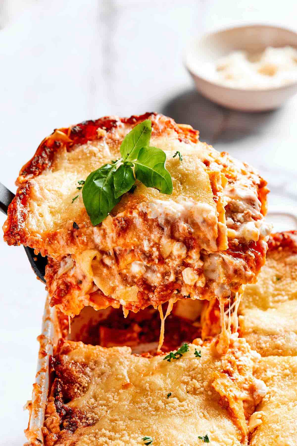 lasagna cottage cheese.