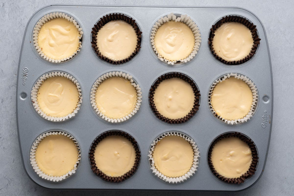 pre-baked cheesecake cupcakes.