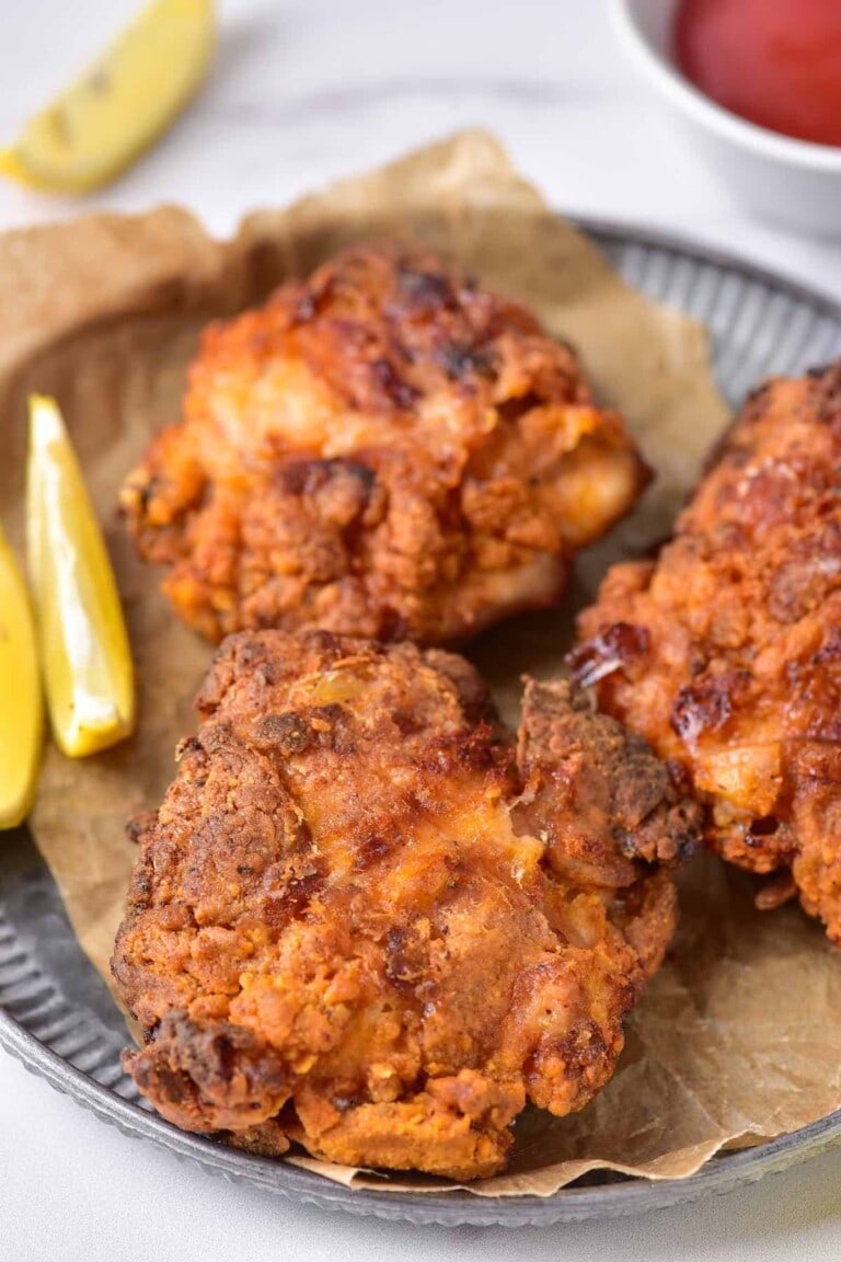 Air Fryer Fried Chicken {Crispy, Juicy, KFC Style!}