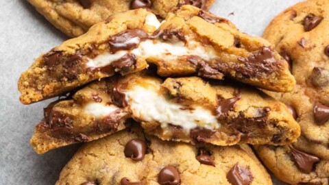 365 Days of Baking & More - Cream Cheese Chocolate Chip Cookies!!! RECIPE:   These chocolate chip cheesecake cookies are a  decadent combination of two of the most popular desserts. If you're