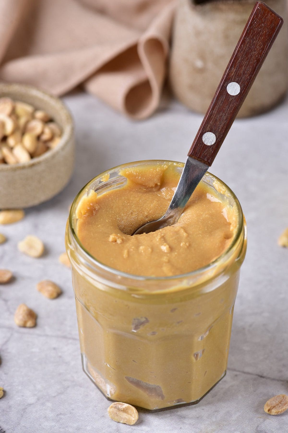 Peanut Butter with Wildflower Honey - Handcrafted Nut Butter Mini 3oz Jar