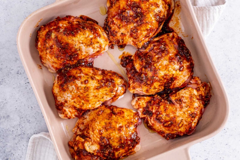 Crispy Baked Chicken Thighs {Extra Juicy!} The Big Man's World