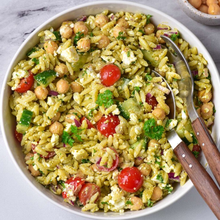 Orzo Salad In 10 Minutes The Best Greek Pasta Salad
