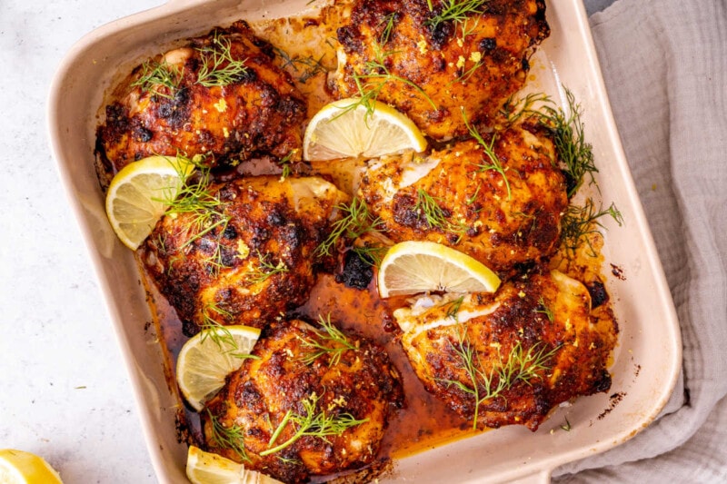 Crispy Baked Chicken Thighs {Extra Juicy!} The Big Man's World