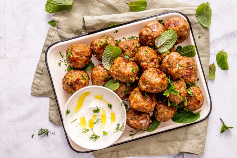 Best Lamb Meatballs Recipe (Greek Style) - TBMW