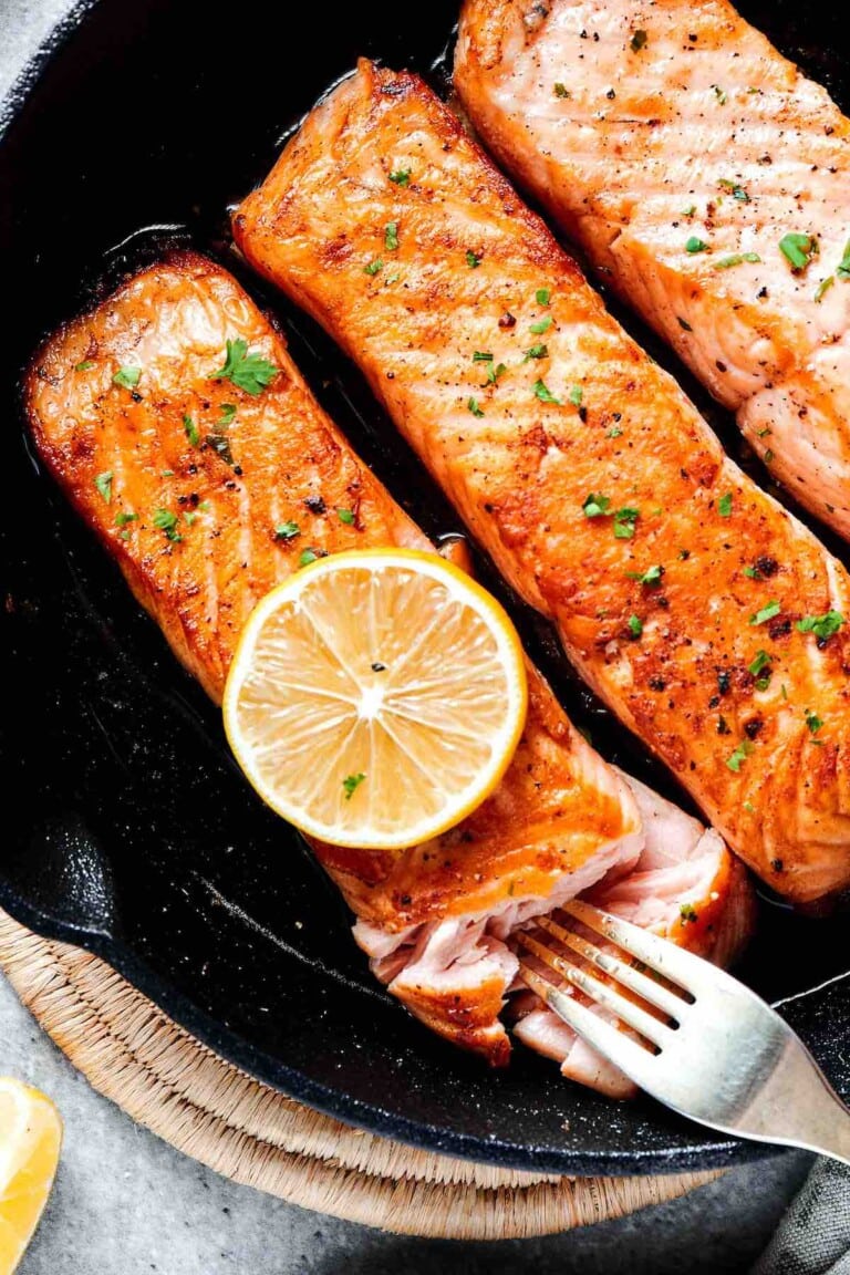 Cast Iron Salmon {Cooks In Just 6 Minutes!} The Big Man's World