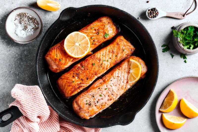 Cast Iron Salmon Cooks In Just 6 Minutes! The Big Man's World