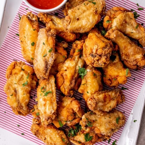 fried chicken wings recipe.
