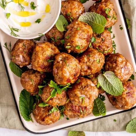 Easy Baked Lamb Meatballs - The Big Man's World