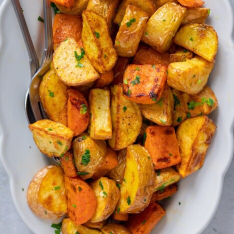 Roasted Potatoes And Carrots - The Big Man's World