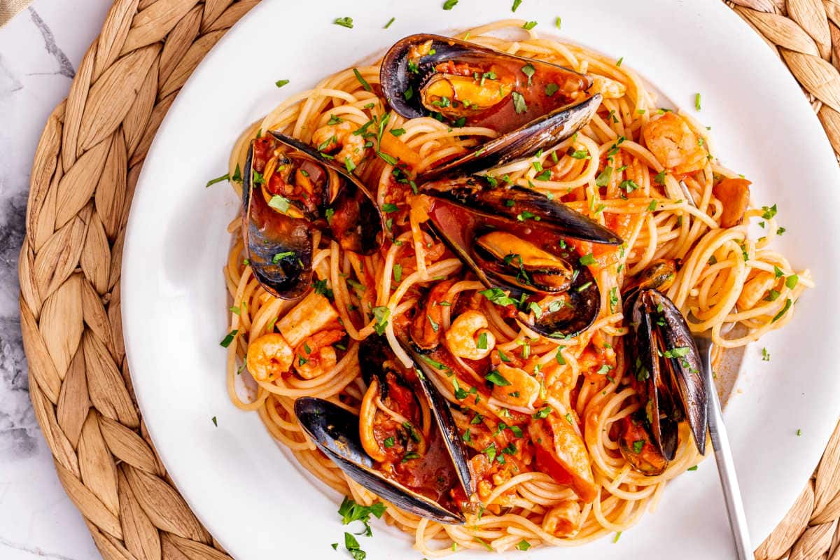 seafood pasta recipes.