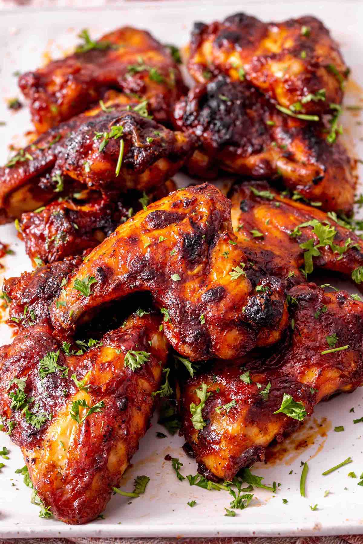 smoked chicken wings.