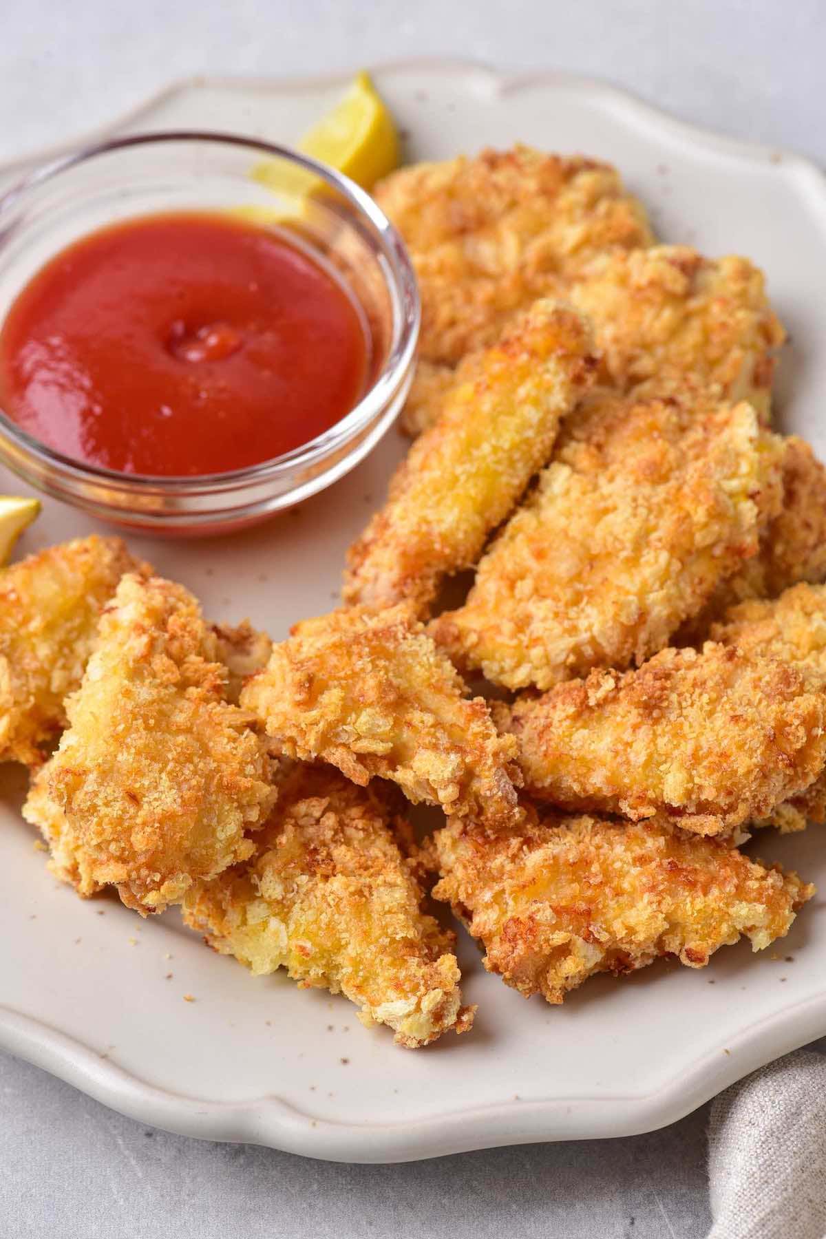 air fry chicken nuggets.