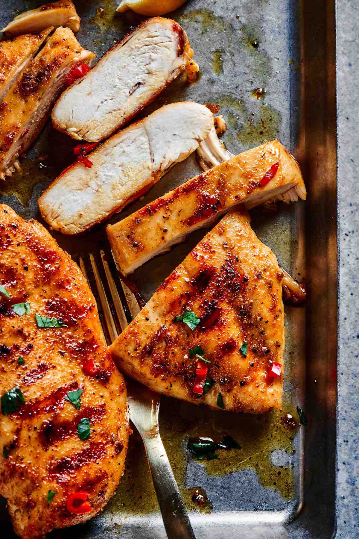 baked chicken breasts.
