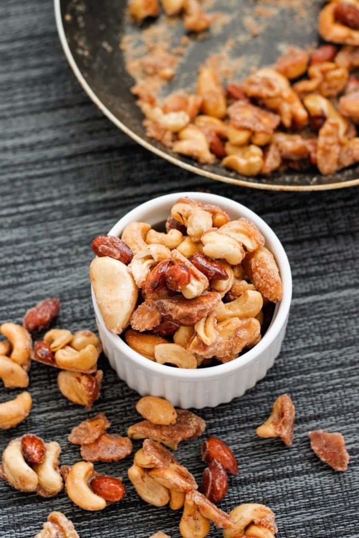 candied nuts.