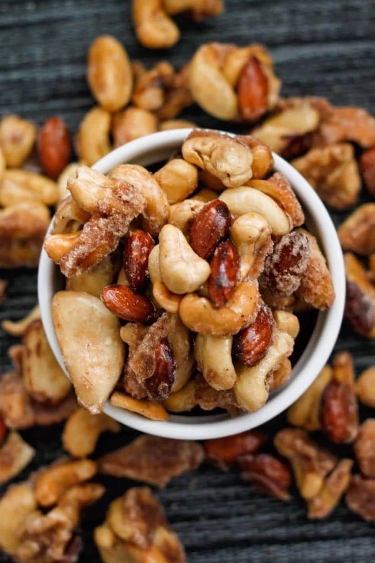 caramelized nuts.