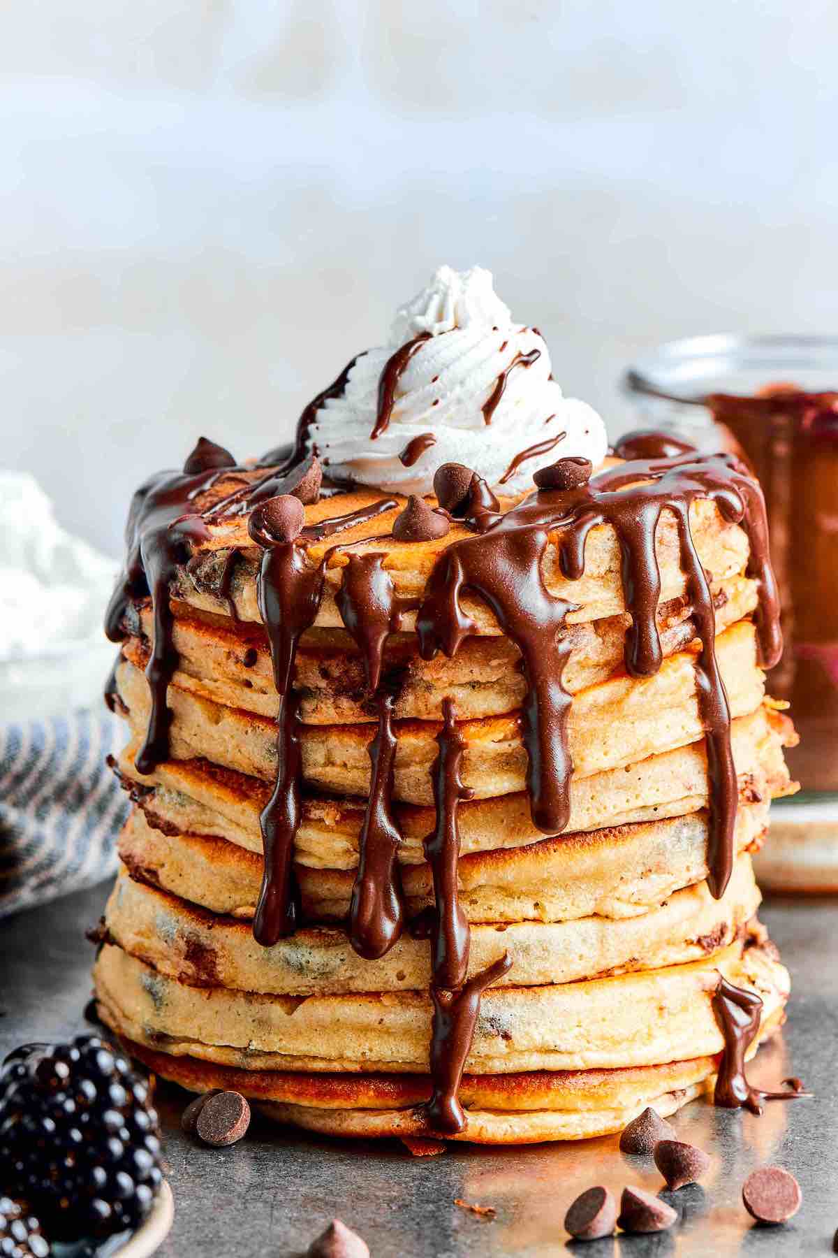 chocolate chip pancakes.