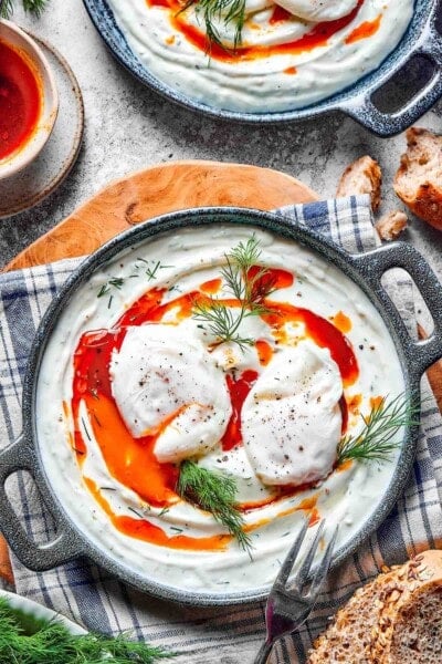 Turkish Eggs {Cilbir} - The Big Man's World