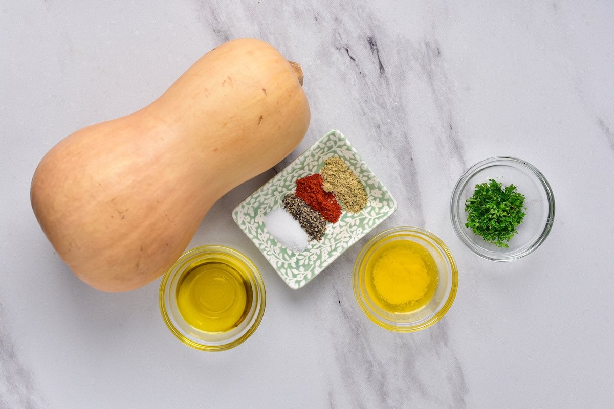 roasted honeynut squash ingredients.