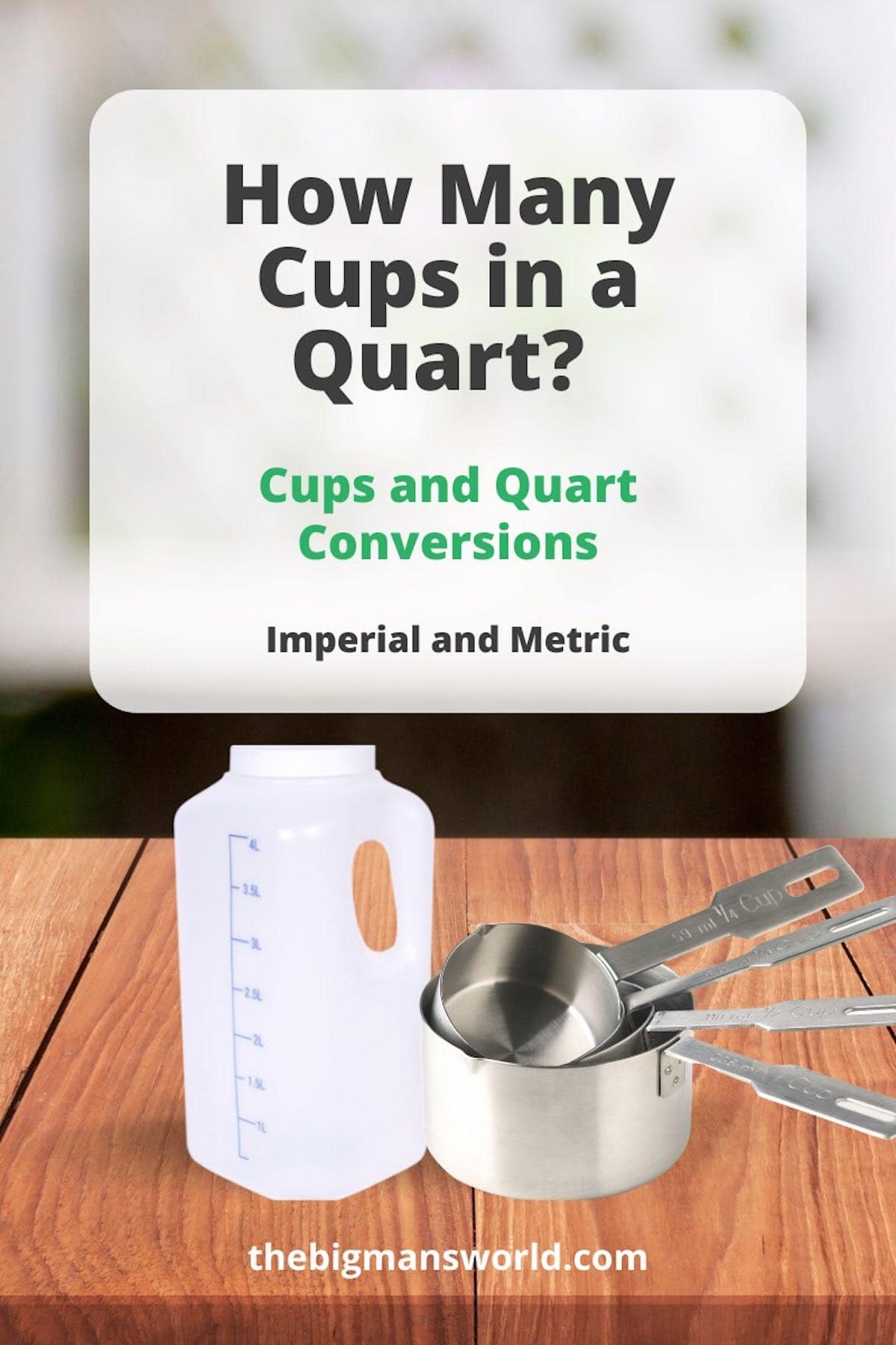 how many cups in a quart.