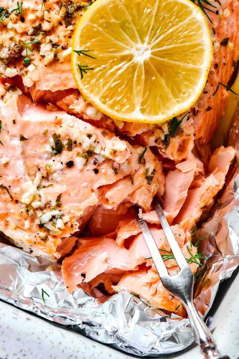 Baked Sockeye Salmon Recipe Lemon Garlic Butter - The Big Man's World