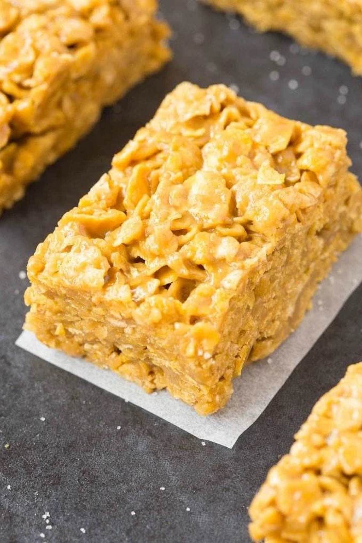 Peanut Butter Cornflake Bars - The Big Man's World