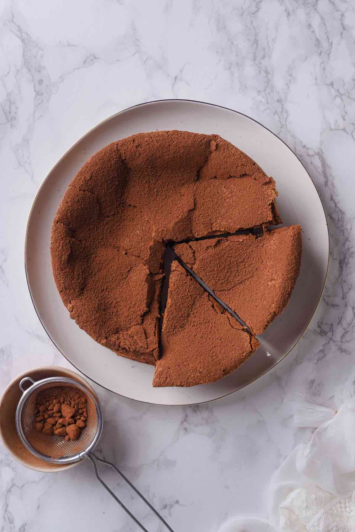 recipe for flourless chocolate cake.