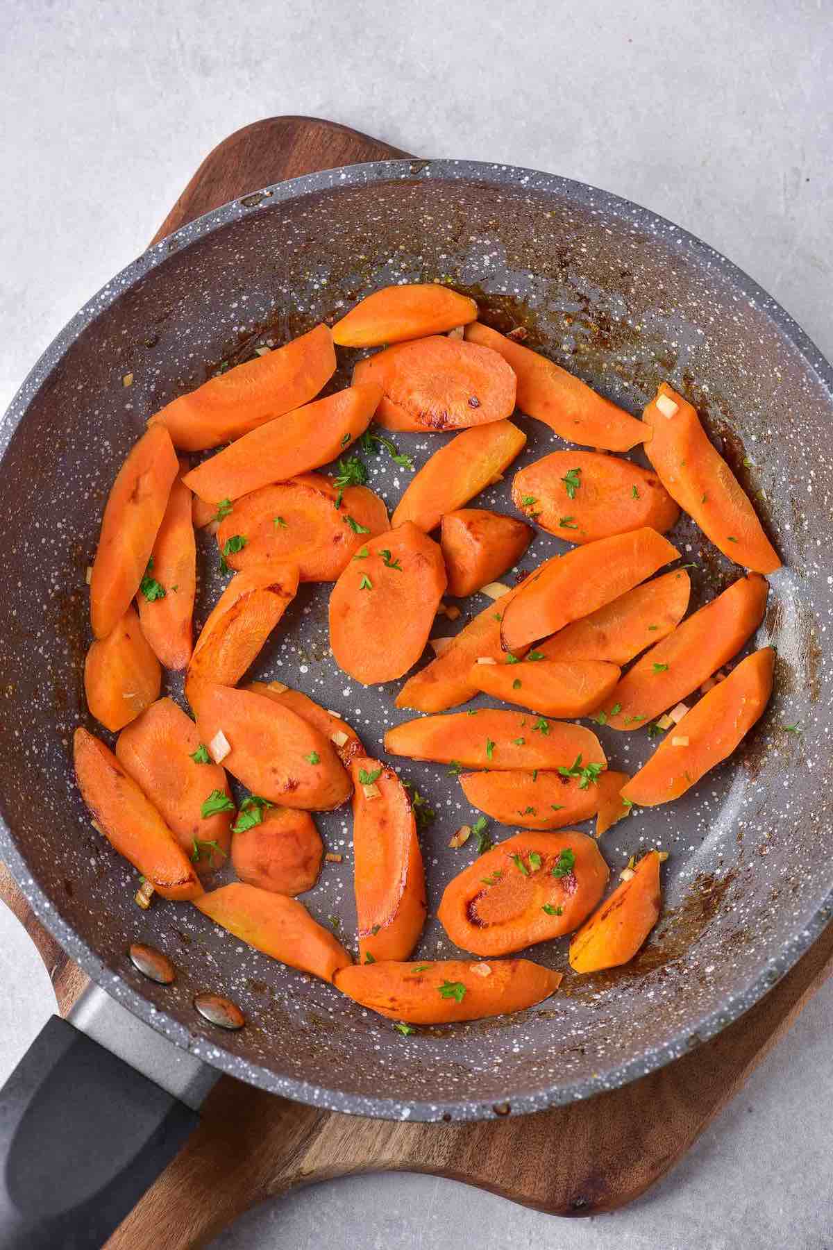 sauteed carrots.