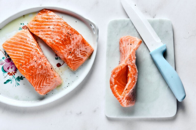Stuffed Salmon Cooks In 12 Minutes! - The Big Man's World