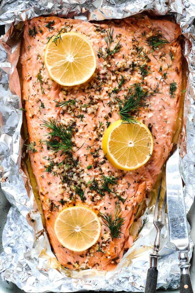 Baked Sockeye Salmon Recipe Lemon Garlic Butter - The Big Man's World