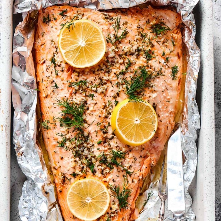 Baked Sockeye Salmon Recipe {Lemon Garlic Butter} - The Big Man's World