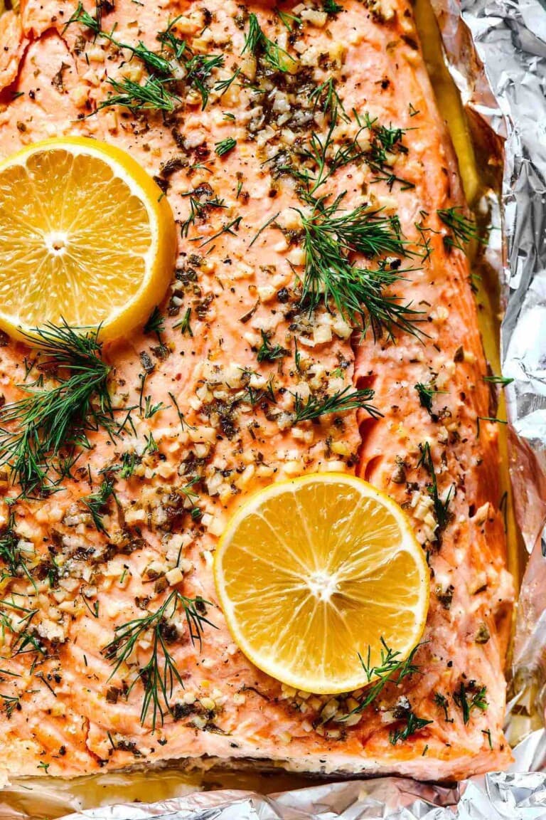 Baked Sockeye Salmon Recipe Lemon Garlic Butter - The Big Man's World