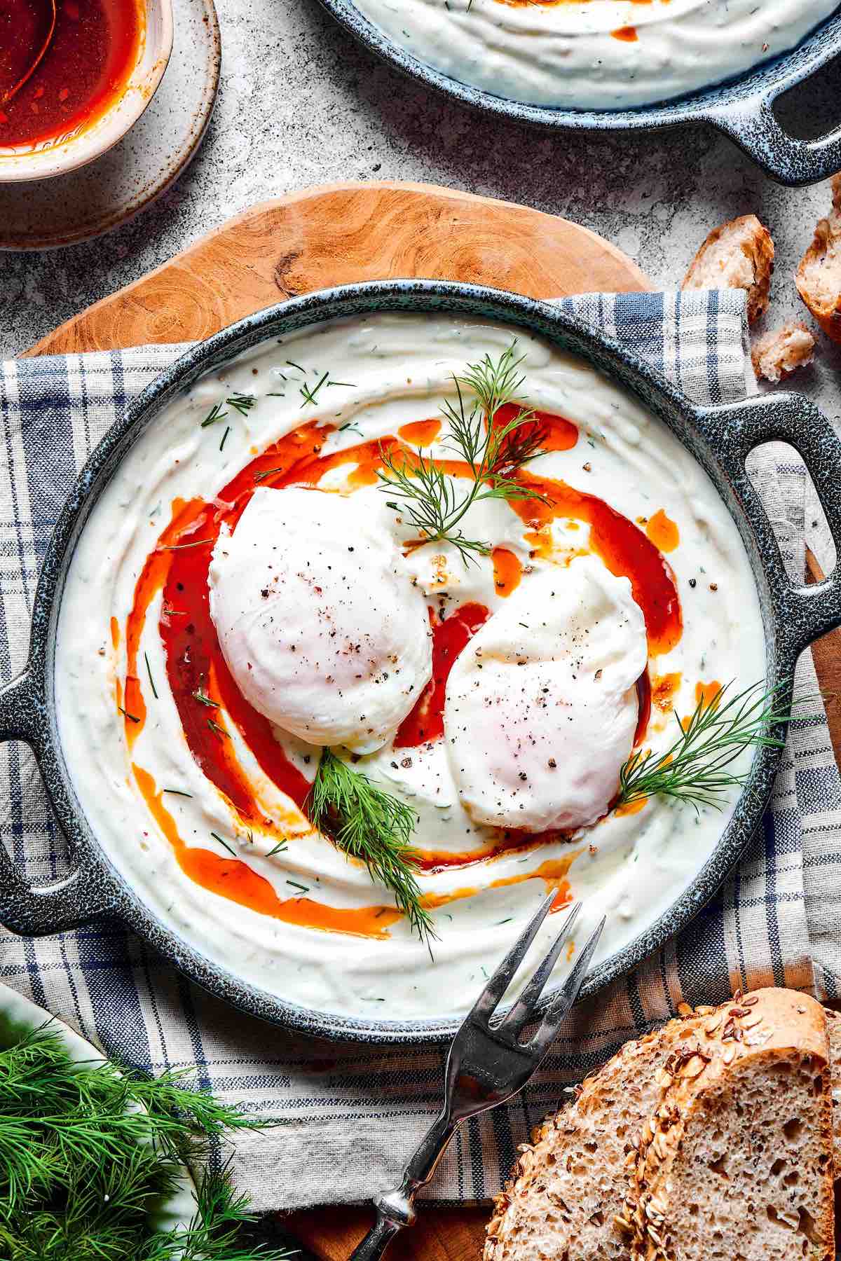 Turkish eggs.