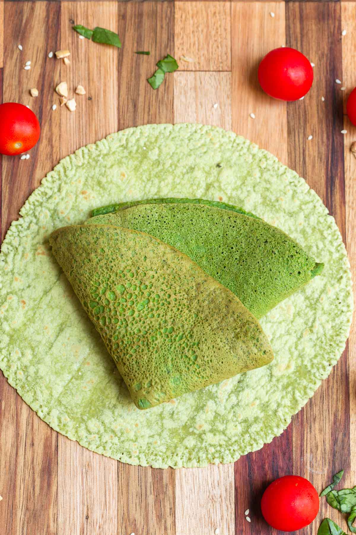 2 ingredient spinach wraps.