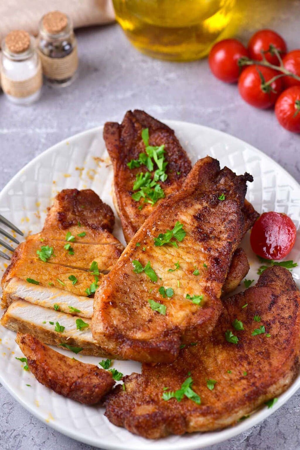 Air Fryer Pork Chops (9 Minutes!) - The Big Man's World