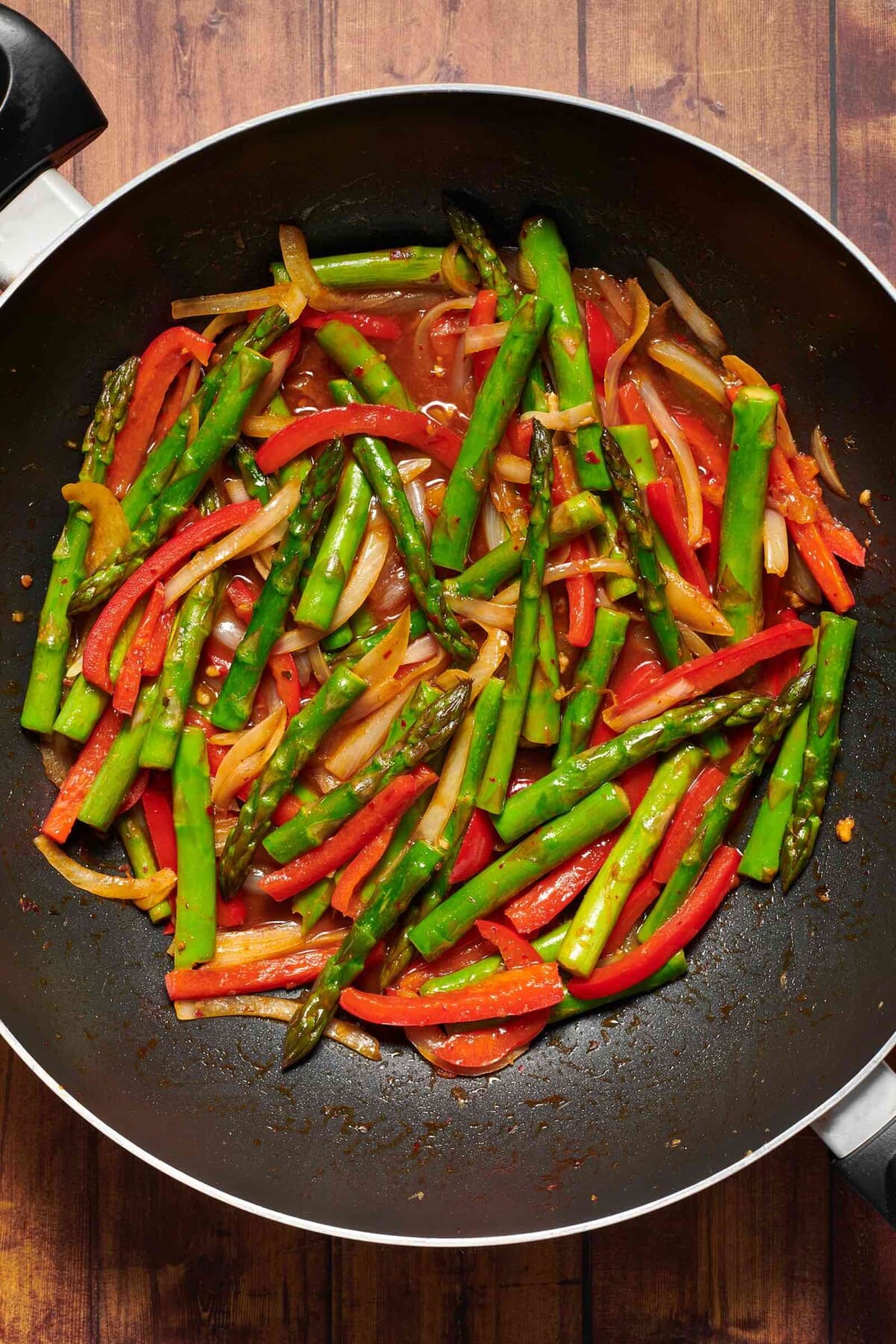 asparagus stir fry.