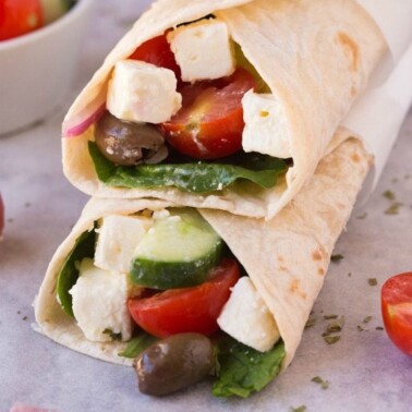 Greek wrap recipe.