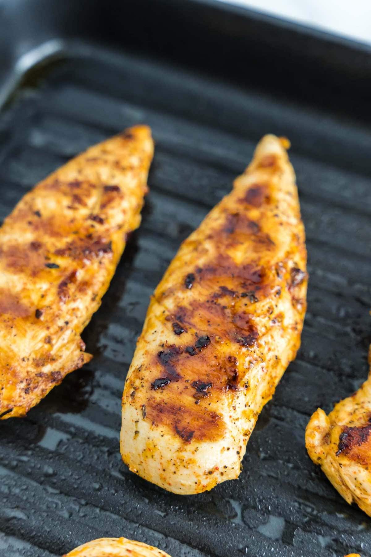 grilled chicken tenderloins.