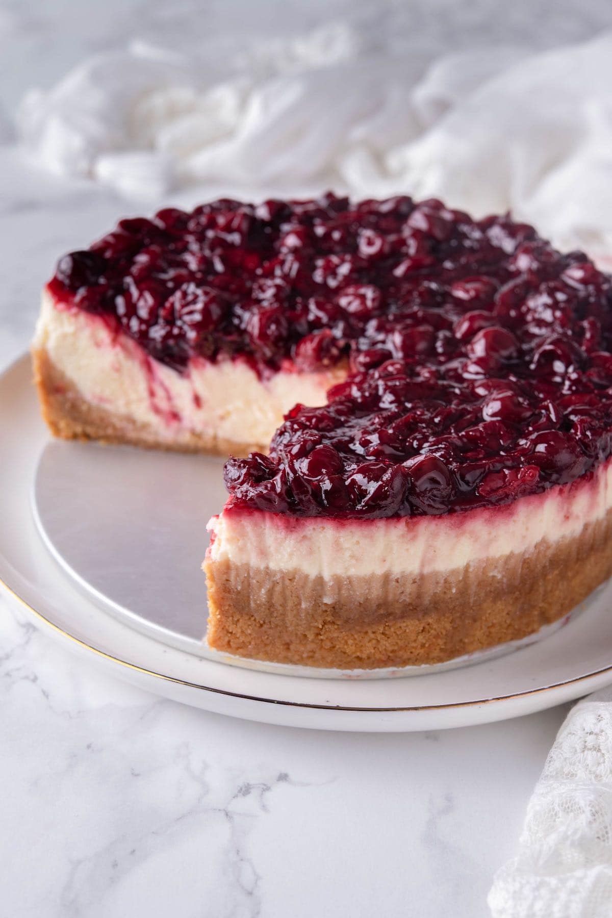 recipe for cherry cheesecake.