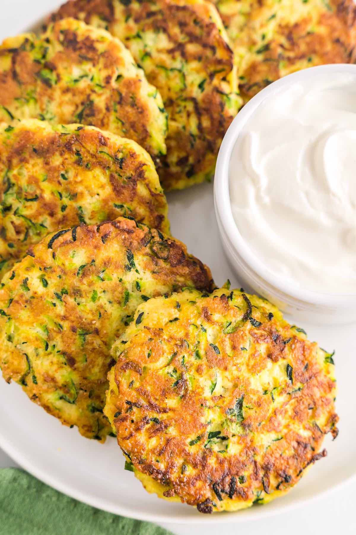 Crispy Zucchini Fritters - The Big Man's World