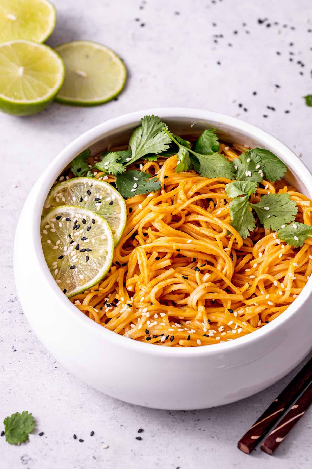 red curry noodles.