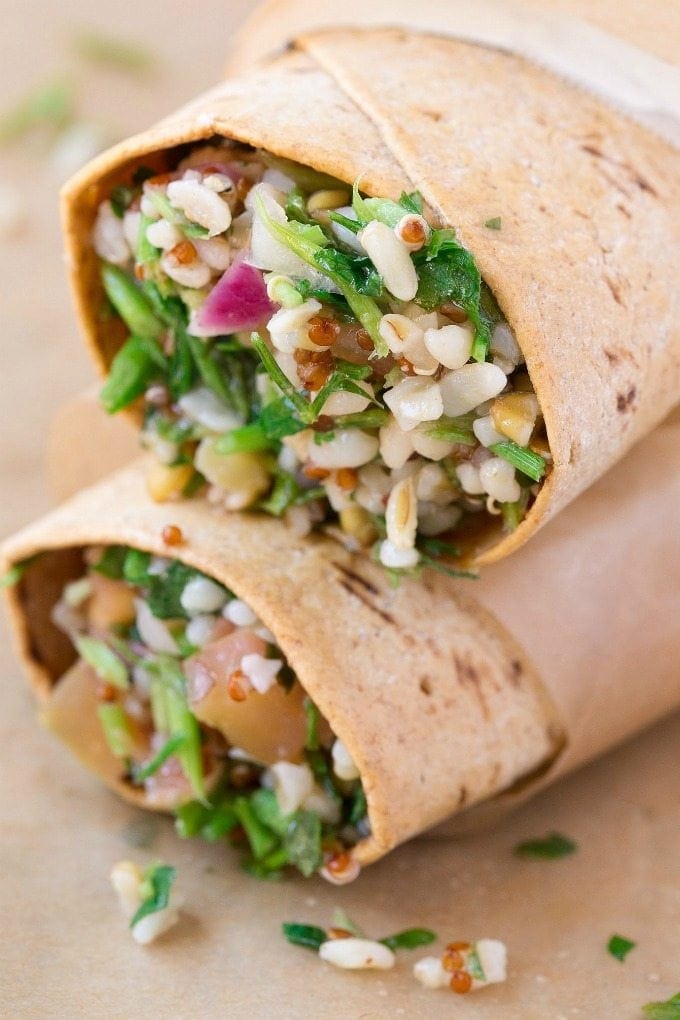 salad wraps.