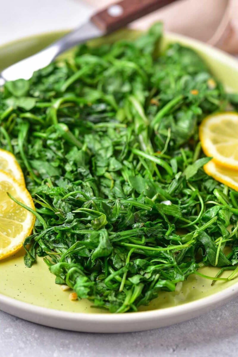 Sautéed Arugula {3 Minute Recipe!} The Big Man's World