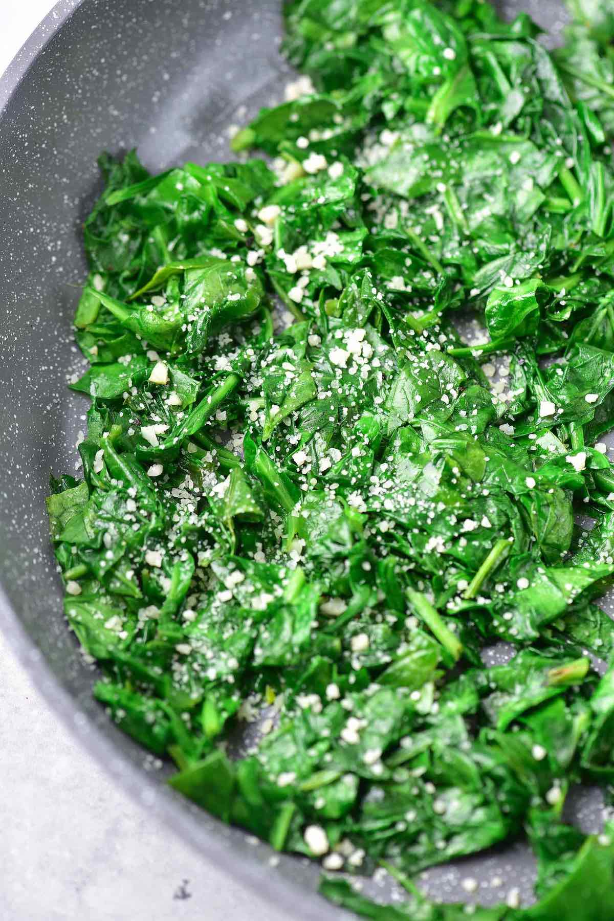 sauted spinach.