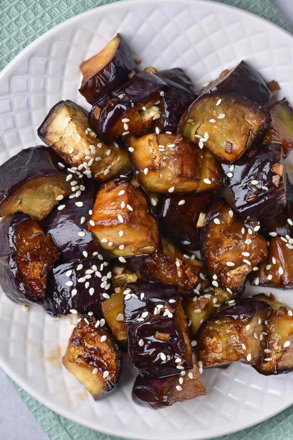 sauteed eggplant.