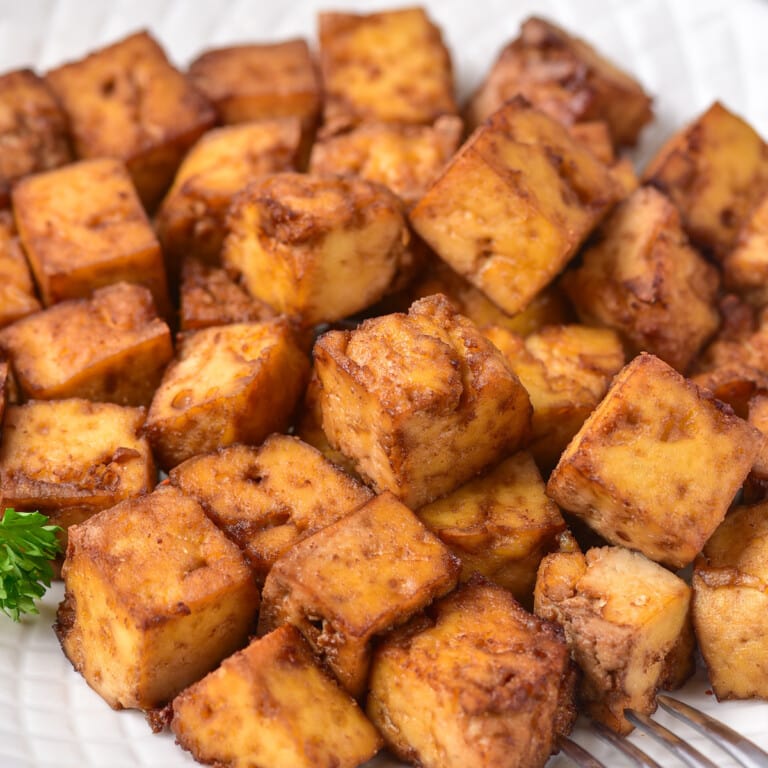 Tofu Marinade {4 Ingredients!} - thebigmansworld.com